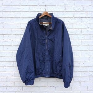 Vintage Eddie Bauer Nylon Lined Windbreaker Bomber XL Tall